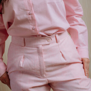 Calça alfaiataria de linho